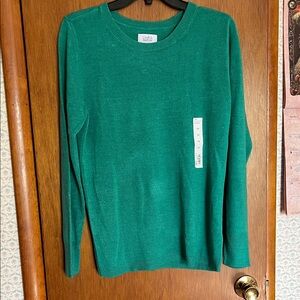 Croft & Barrow Teal Knit Pullover